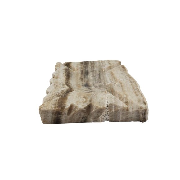 vintage large cut marble multi-textured ashtray. - Picture 8 of 9